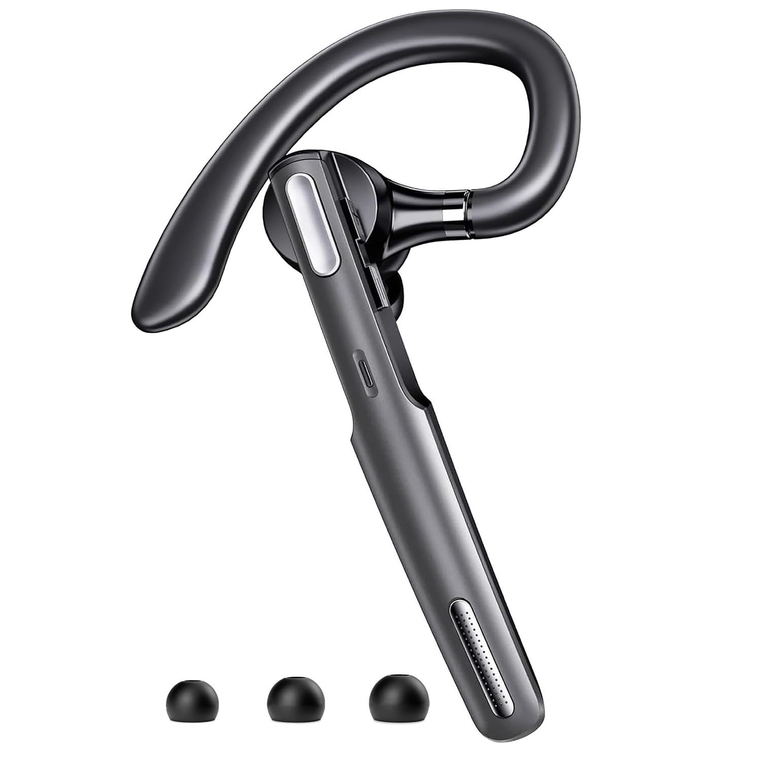SneKa Auricolare Bluetooth, Bluetooth 5.3, CVC6.0 avanzato, microfono con cancellazione del rumore aggiornato e pulsante muto, compatibile con iOS/Android, progettato per camionisti, palestra e affari