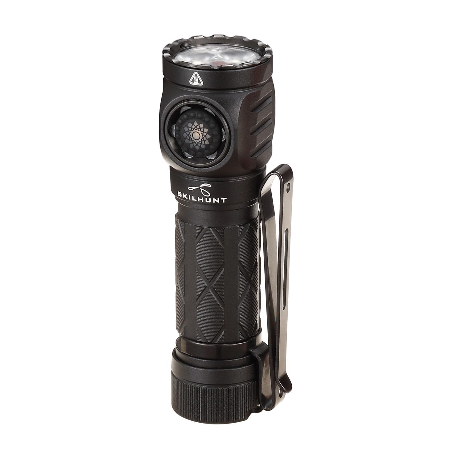 SKILHUNT EC150 USB-C Rechargeable Pocket Flashlight, High CRI,Compact Mini LED Torch for Everyday Use, Durable EDC Light (Black, Neutral White 519A High CRI)