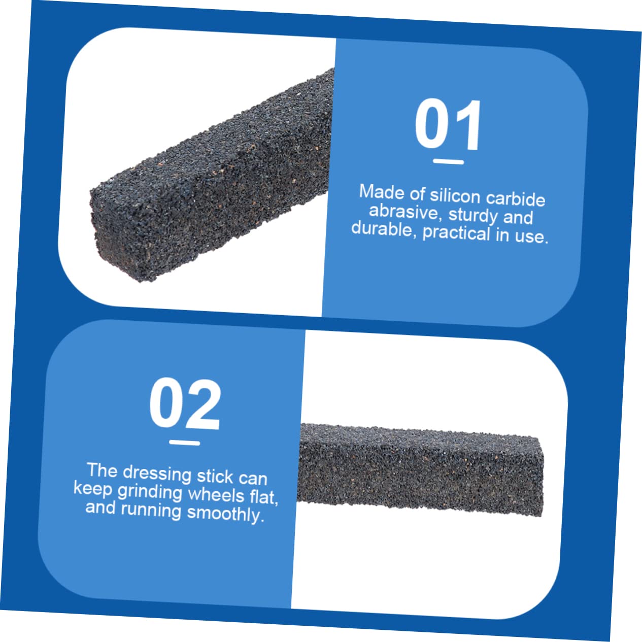 2pcs Efficient Grinding Wheel Dressing Stick Carbide Abrasives for Reshaping and Cleaning Grinding Wheels for Masonry Stone