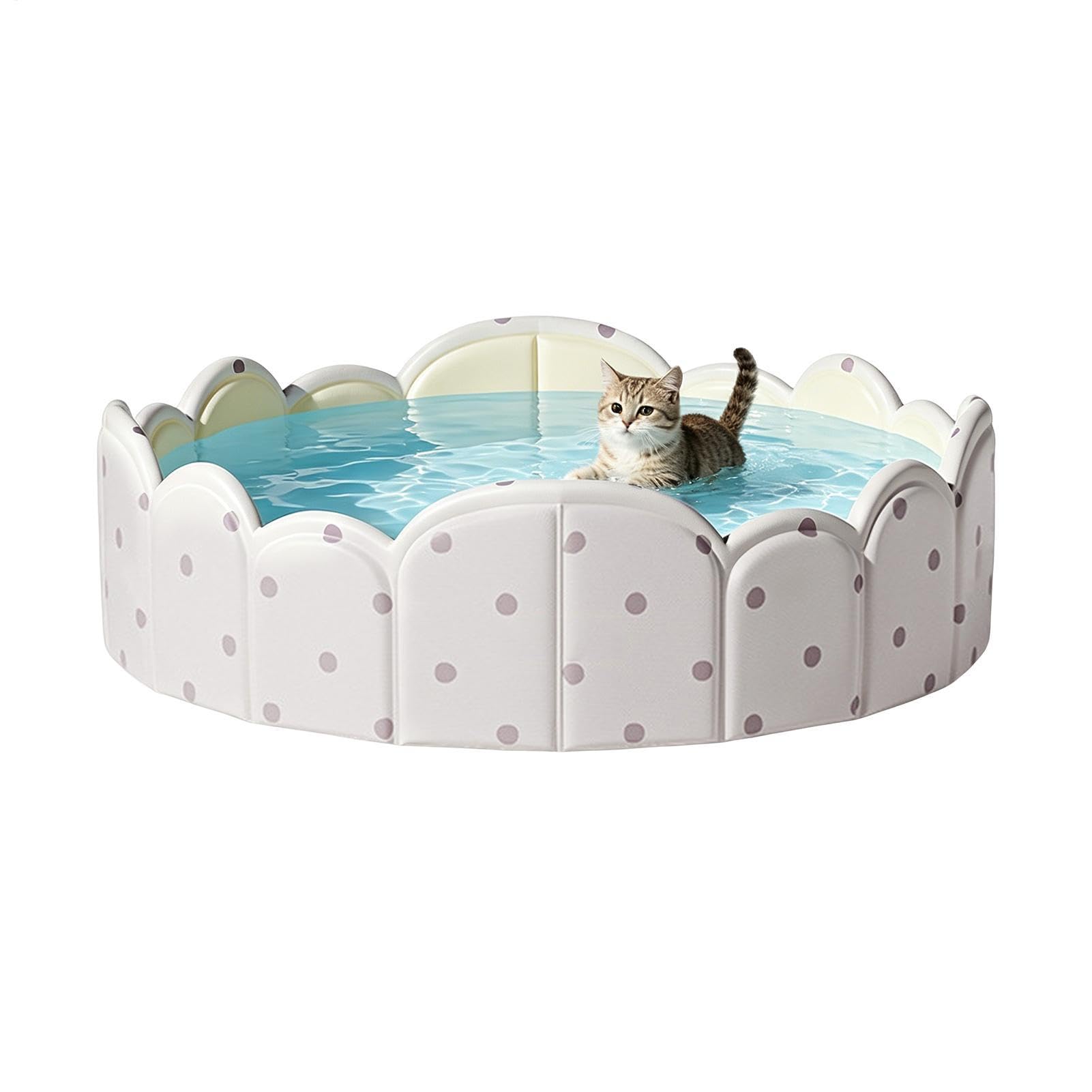 Klappbarer Hundepool - Tragbare verdickte Nicht aufblasbare Badewanne - Faltbarer Pool,für Kinder, Haustiere, Garten, Spielen, drinnen, draußen, Sommer, Reisen, Park