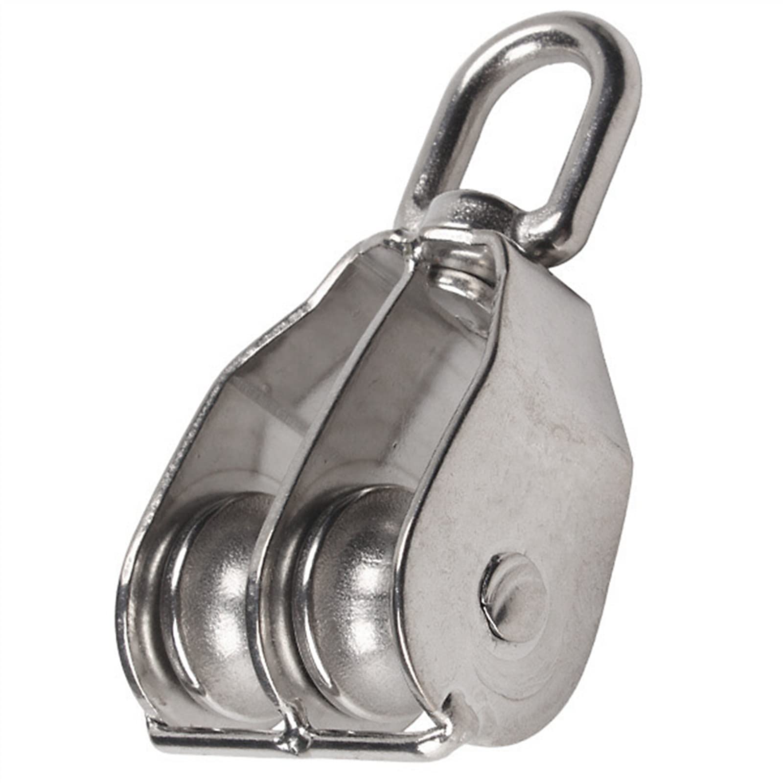 Lot 10 Poulies Double Roue M15 Acier Inox 304 - Poulie Câble Robuste 35kg Pour Escalade, Levage, Manutention