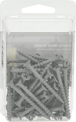 Miniatura 5 de HILLMAN FASTENERS 196622 42604 Tornillo de madera recubierta exterior XL (8 x 2), 5 paquetes, 50 piezas