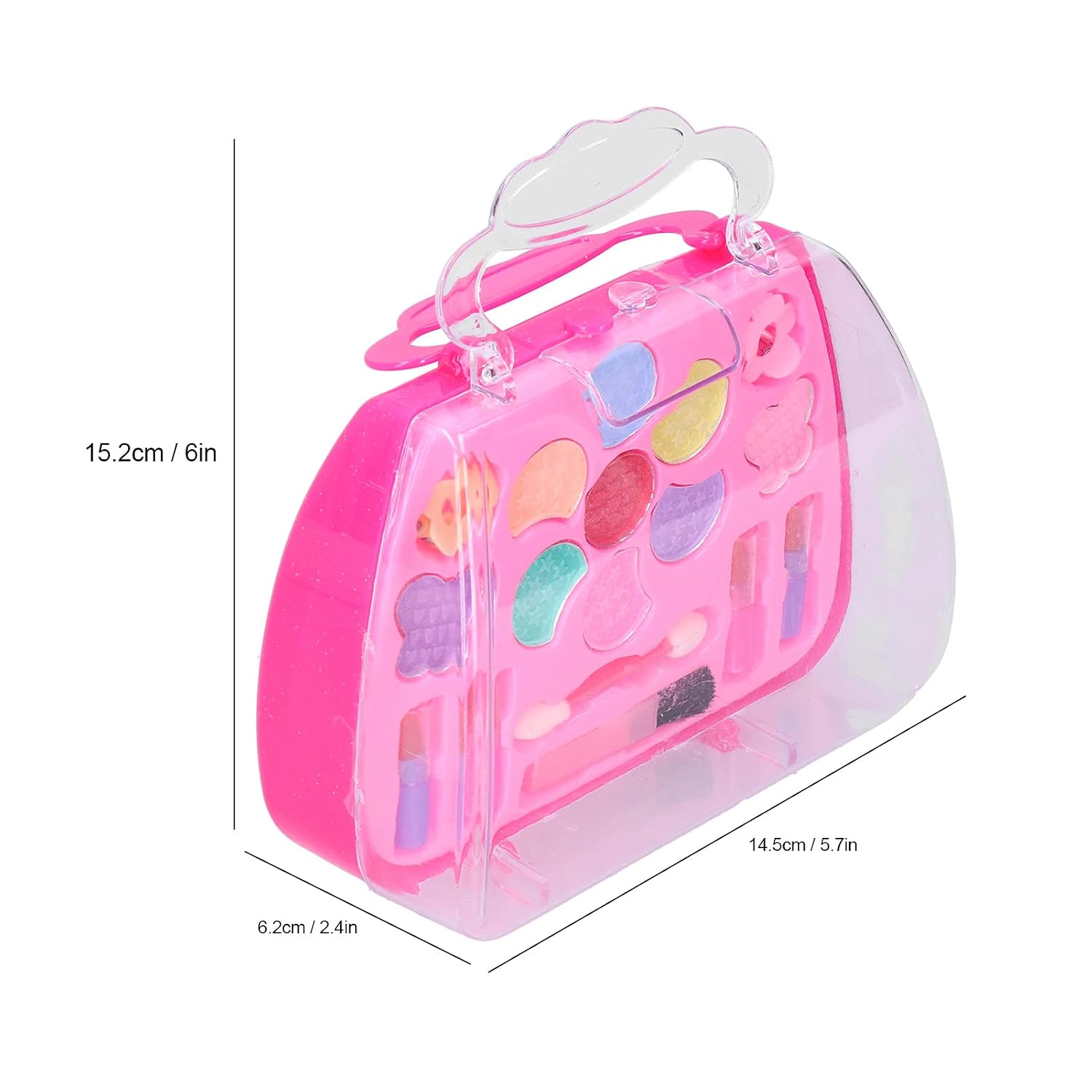 Makeup Play Safe Water Soluble Beauty Cosmetic Kit Pretend Makeup Set (Pink)