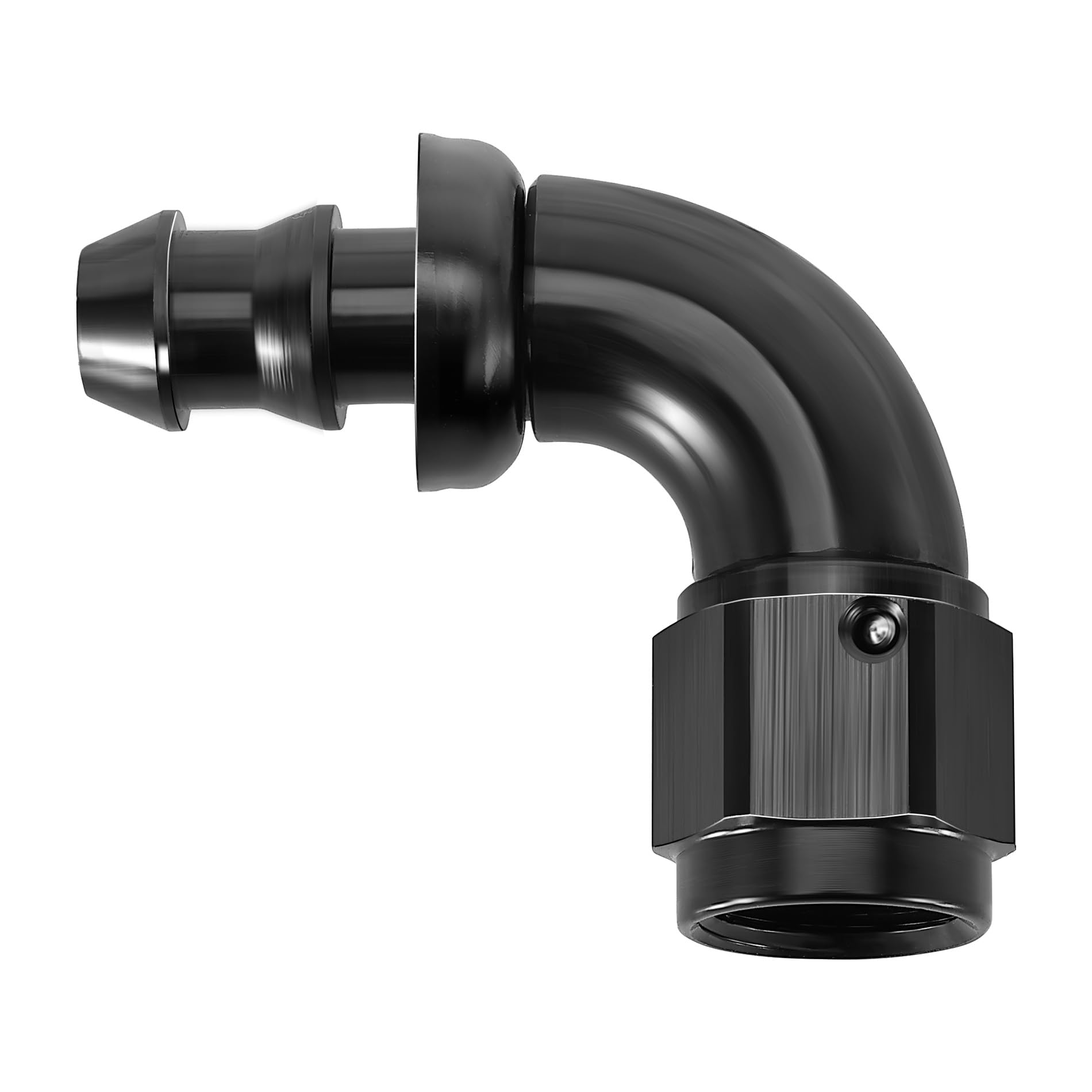 Terminal de manguera 8AN push lock en motores modificados para tandas de circuito