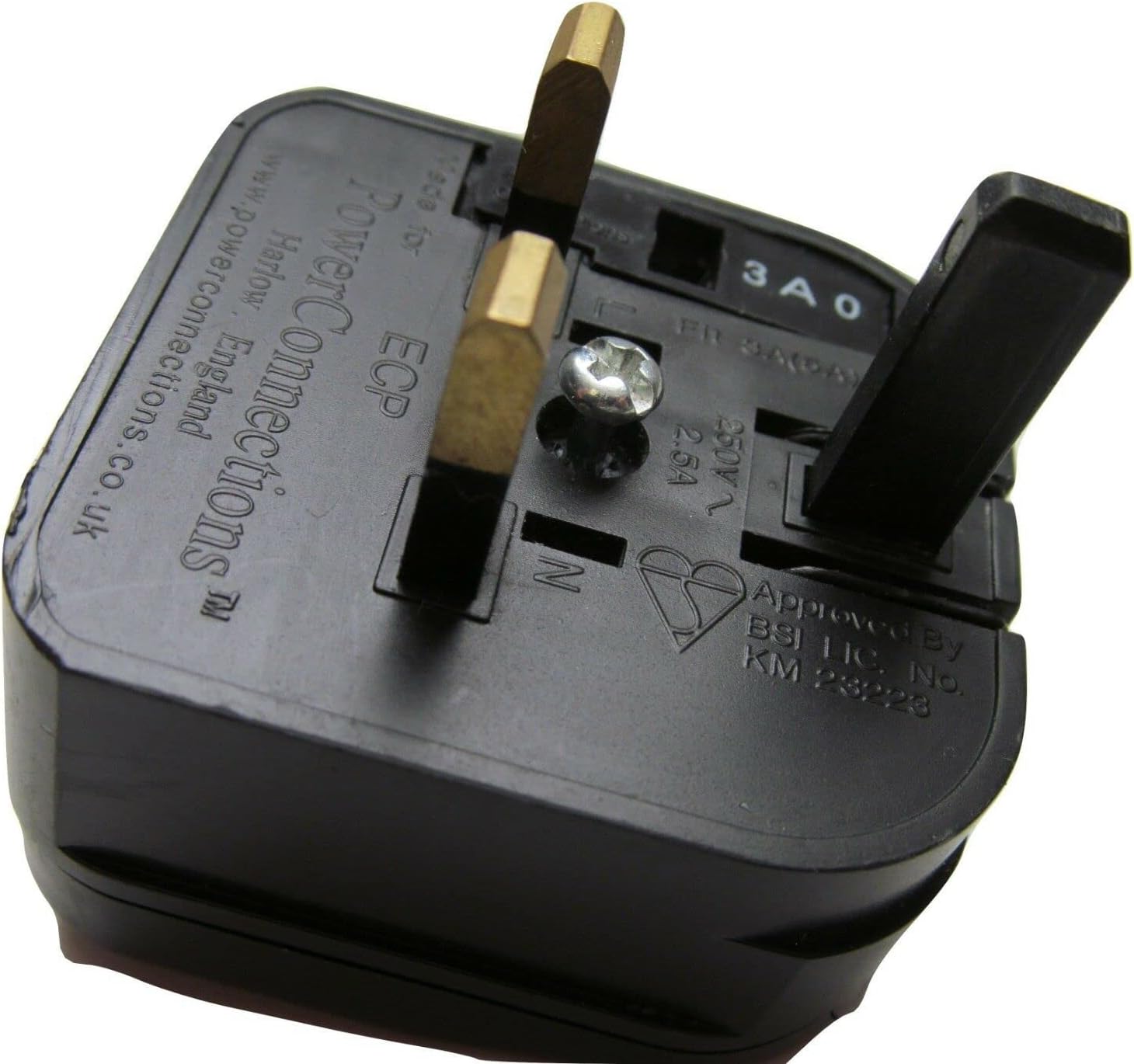 Black EU/UK (European Converter Plug) ECP Plug Adapter For GHD Hair Straighteners