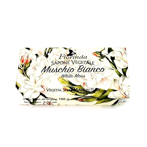 Miniatura 7 de Florinda Magic of Flowers - Barra de jabón vegetal de musgo blanco, 3.53 oz, 3.5 onzas