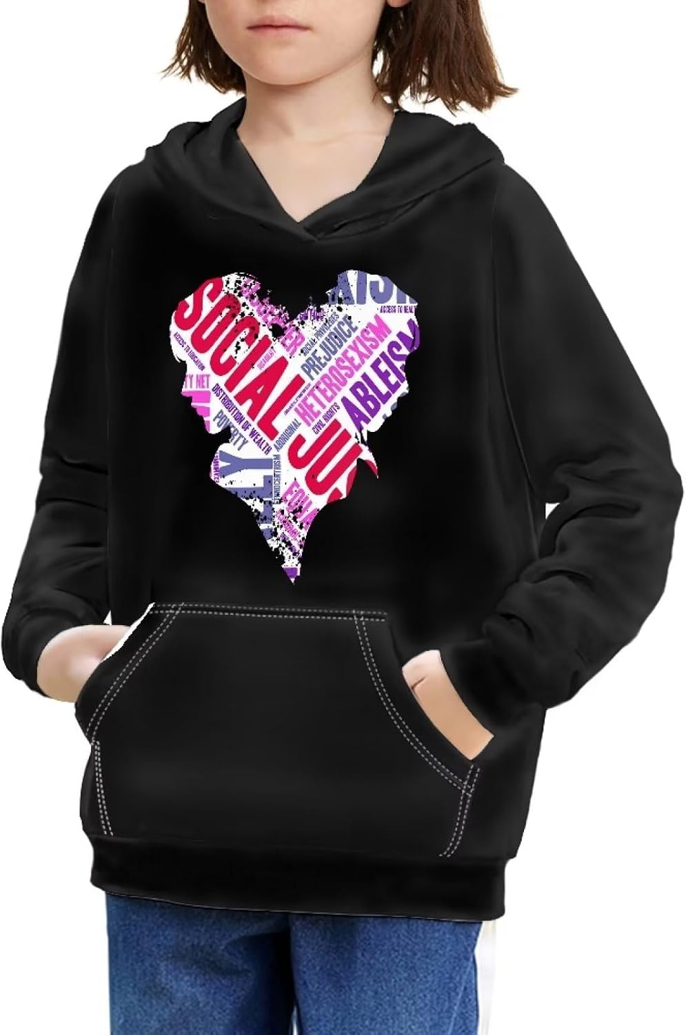 Talayituse Youth Kids Hoodies for Teens Girls Hooded Sweatshirt Long Sleeve Pullover with Pocket Casual Tops Size 6-16