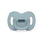 Color Essence SX PRO Silicone Baby Pacifier 1Pk, Made with 100% Soft Silicone, Baby Essentials Perfect for Breastfeeding Babies, Designed in Spain, 6-18 Mths, Immensity Blue