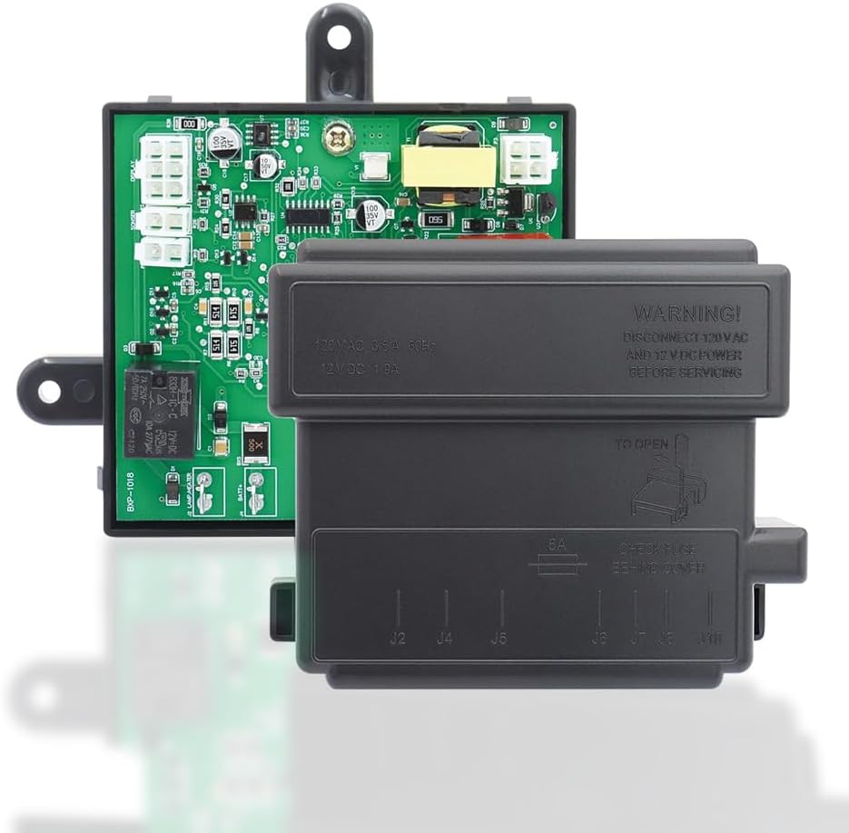 TOP-MAX Refrigerator Control Module 3316348.900 - PCB Motherboard Replacement for Dometic DM2652 RM2652 RM2852 7-Pin Power Module for Absorber Fridge - Repair Kit for Caravan & Camping