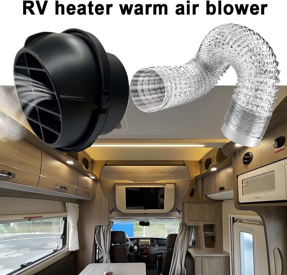 75mm/3inch Diesel Engine Parking Heater Duct Vent Outlet,360 Degrees Rotatable Universal Coolant/Warm AC Heat Air Conditioning Ducting Vent Outlet, Car Heater Ducting(1pc)