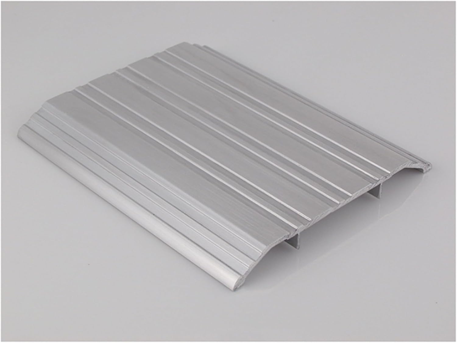 Pemko Aluminum Fluted Saddle Threshold, Mill Finish, 5"W x 72"L x 1/2"H