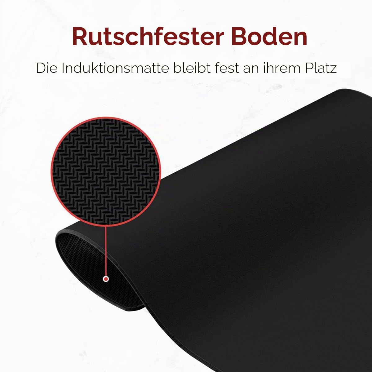 Herdabdeckplatte Schwarz Uni - 60x52 cm - Kochfeld Abdeckung - Induktionsschutz - Küchen-Spritzschutz