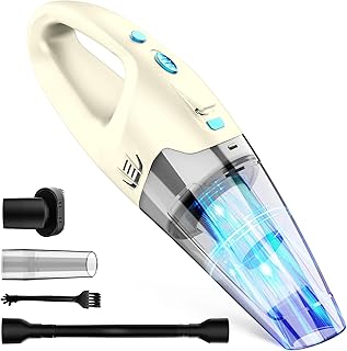 FUOAYOC Handheld Vacuum Cordless, 6KPA Strong Suction &amp; 25 Mins Runtime, 1.6lbs Lightweight Hand Vacuum Cordless Rechargeable