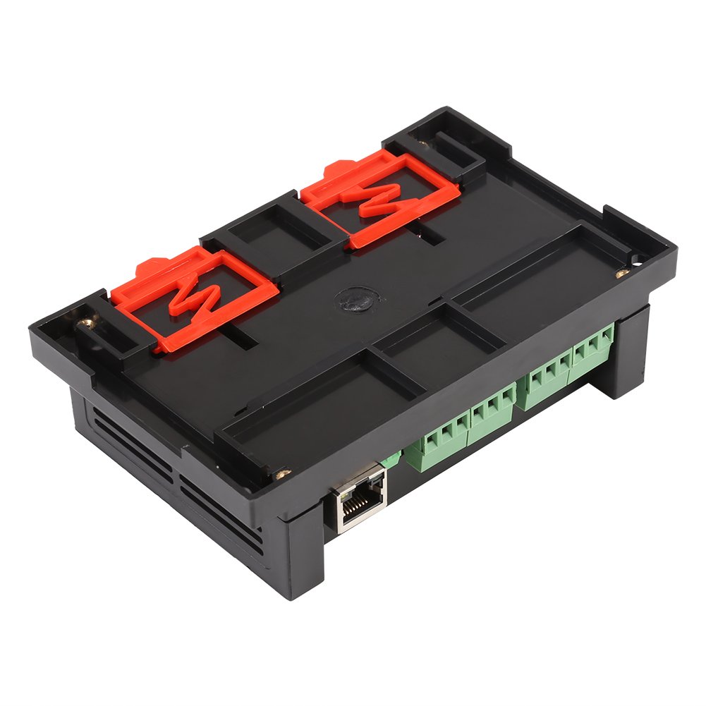 Controller Modul, Ethernet RJ45 /IP Relais Remote Control Controller Netzwerk Web Server 8 Kanal Relay Switch Modul Bord mit Optokoppler und Gehäuse,Unterstützt 485 Netzwerke,250V AC 10A(Schwarz)