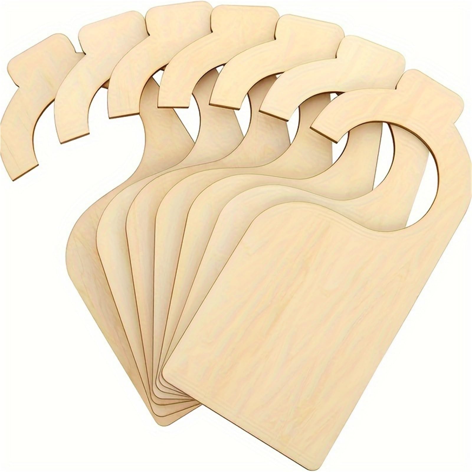 Yangshe 20Pcs Wooden Closet Dividers Blank Organizers Hanger Separators for Wardrobe