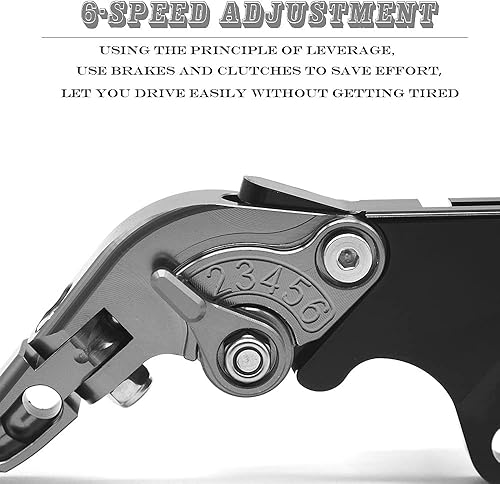 Miniatura 6 de Empuñaduras de motocicleta para Ya&maha YZF R6 2005-2016 2015 2014 2013 2012 2011 2010 2009 2008 2007 2006 palanca de embrague de freno de