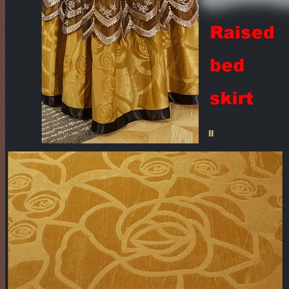 Juego de colcha con volantes y falda, elegante colcha para dormitorio, 200 x 220 cm, elegante ropa de cama con volantes, perfecta para decoración acogedora del hogar