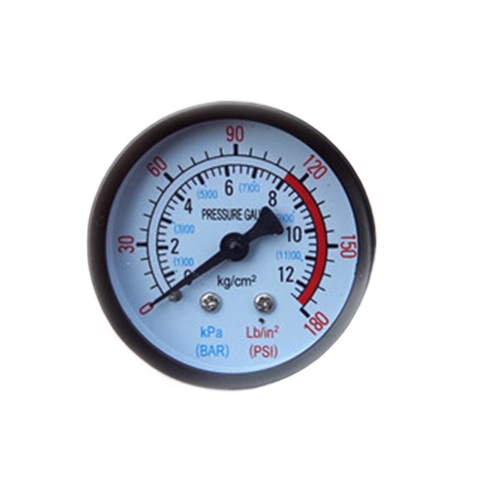 manometro per Fluido Idraulico Pneumatico per compressore d'Aria 0-12 Bar / 0-180 psi Tipo quadrante