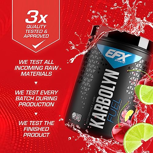 Efx Sports Karbolyn Fuel | Fast-Absorbing Carbohydrate Powder | Carb Load, Sustained Energy, Quick Recovery | Stimulant Free | 18 Servings (Cherry Limeade) #TOP3