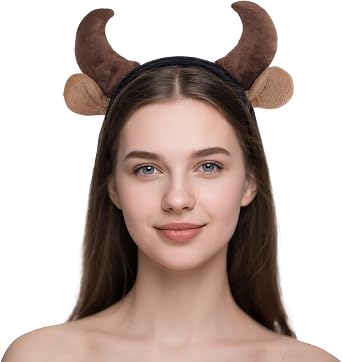 Yolyoo Brown Cow Ears Headband