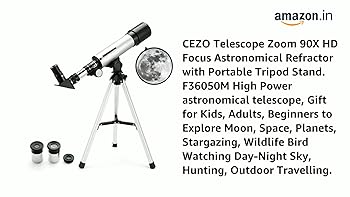 Buy CEZO Telescope Zoom 90X HD Focus Astronomical Refractor with