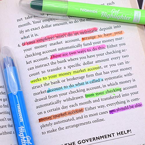 TWOHANDS Bible Gel Highlighter, Dry Highlighter, No Bleed, 8 Assorted Colors, Bible Journaling Supplies, Bible Markers for Tabs 20239 - Thumbnail 4