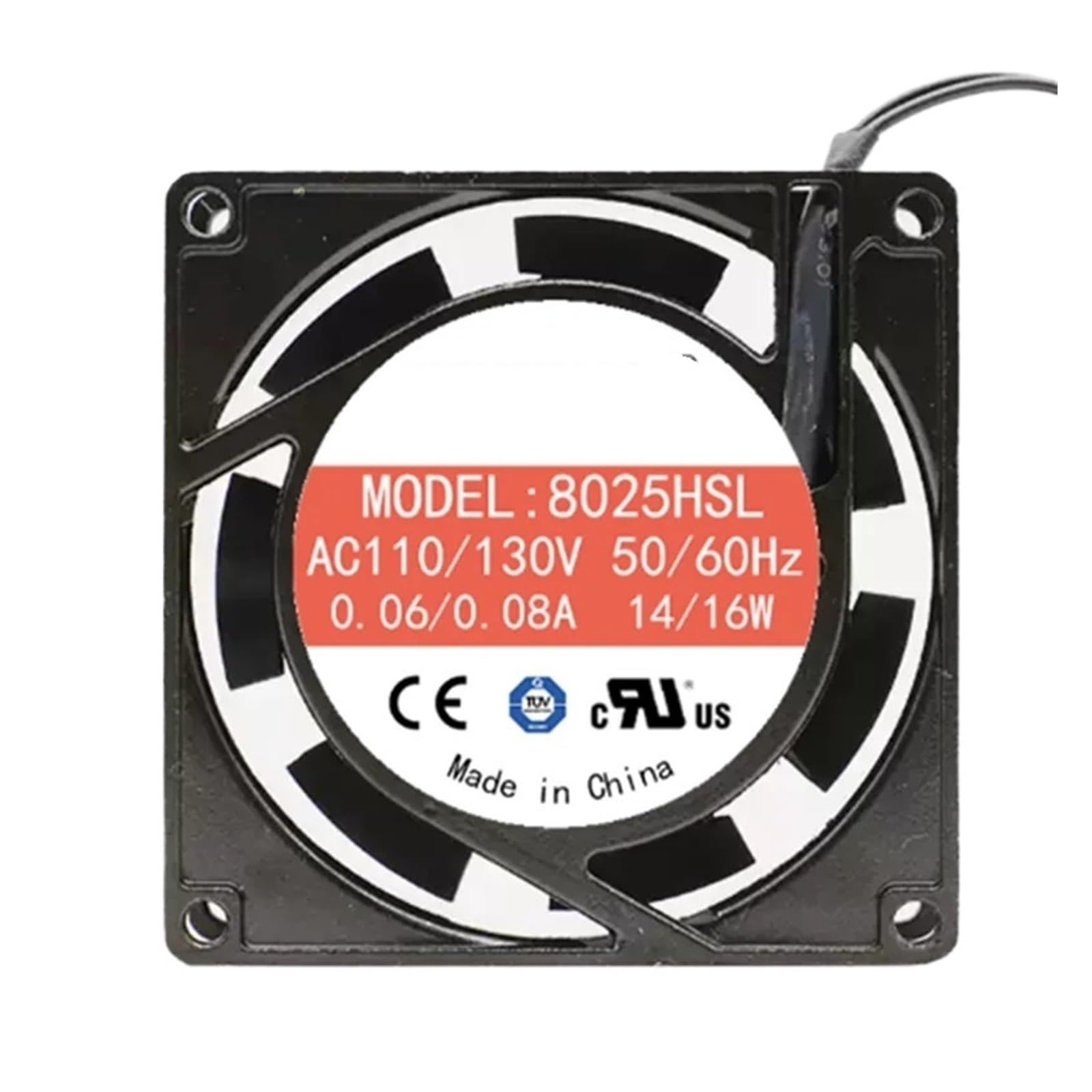 GJEXXPTST 80x80x25mm 8025HSL 110V /130V 50/60HZ 0.06/0.08A 14/16W AC Cooling Fan
