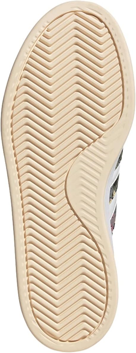 adidas Women's Grand Court 2.0 Tennis Flowers Sneakers, Cloud White-cloud White-bliss Orange, 5