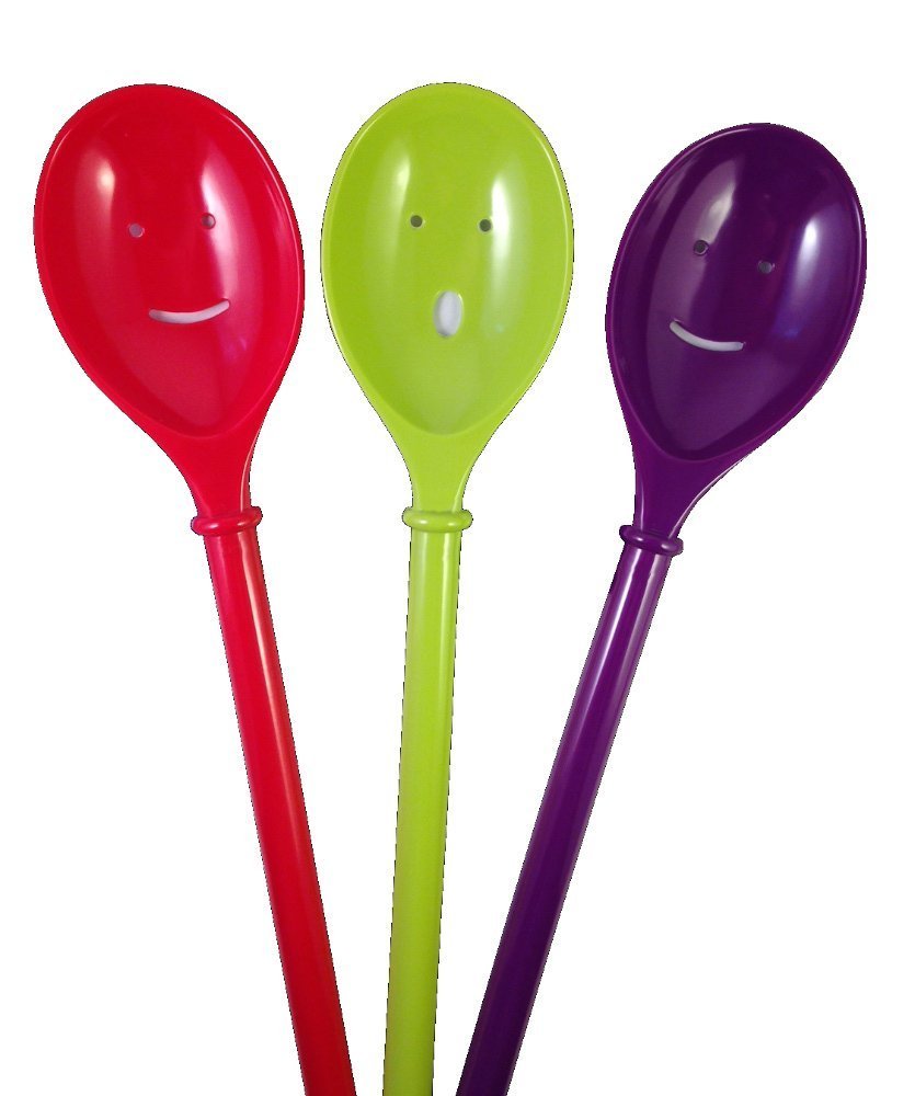 Zak Designs 0078B051 Splice Pasta Spoons 12.0 by 3.0 Red Home