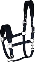 Vista 6 de HORZE Cabestro ajustable para caballo con acolchado de forro polar - Negro - Cob