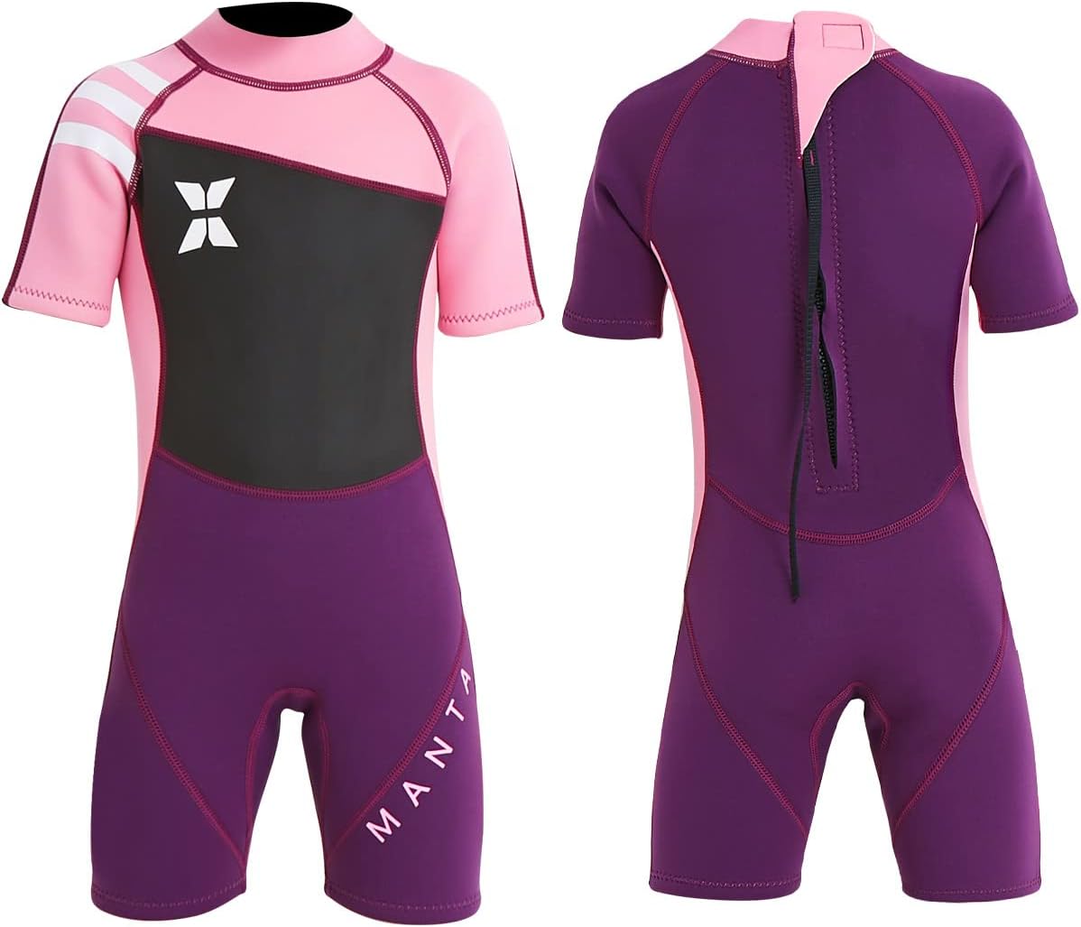 Wetsuit Kids Full Suits 2.5mm Neoprene Wet Suit UV Protection Keep Warm Long Sleeve Wetsuits for Swimming Diving Scuba
