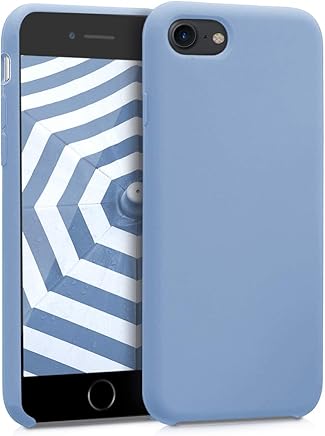 kwmobile Funda para Apple iPhone 7/8 - Carcasa de [TPU] para tel?fono m?vil - Cover [Trasero] en [Azul Claro Mate]