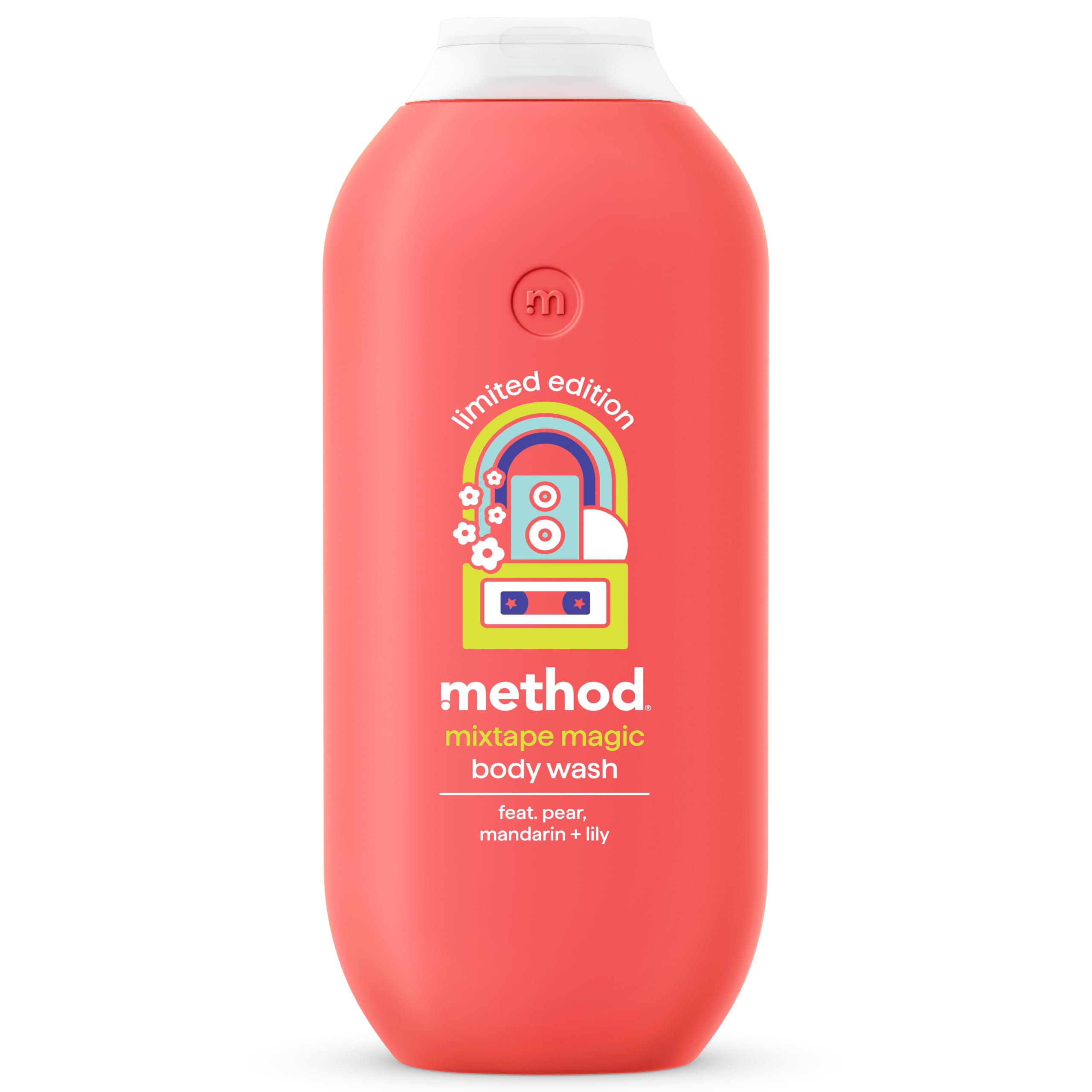 Method Mixtape Magic Body Wash Shower Gel, Limited Edition, Pear, Mandarin, Lily Scent, 532ml