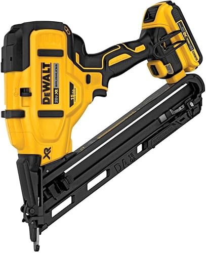 Miniatura 4 de DEWALT 20V MAX - Kit de pistola de clavos, en ángulo, 15 GA, batería, cargador y bolsa (DCN650D1)