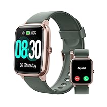 GRV Smartwatch da uomo e donna per Android iOS Smartphone Orologio sportivo podometro impermeabile IP68 Tracker Multisport notifica messaggio sveglia promemoria sedentario cronometro verde