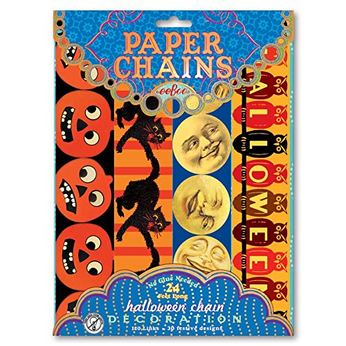 eeBoo: Halloween Paper Chain - 120 Links, Paper Chain when