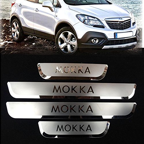 4x Battitacco protezione auto sotto porta acciaio