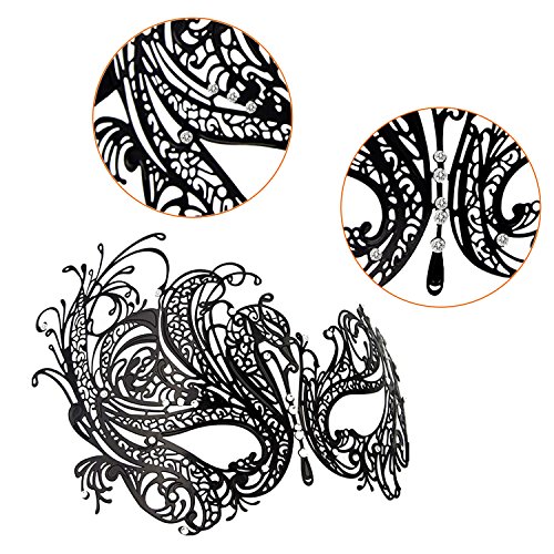 Image of Coddsmz Couples Venetian Masquerade Mask Set Luxury Style Princess Party Mask for Couples Women and Men Mardi Gras Masks
