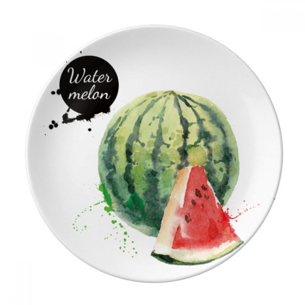 Assiette à dessert pastèque porcelaine 20,3 cm, vaisselle de table originale et décorative