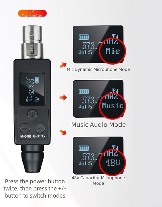 Wireless Microphone System,Dual Transmitter Receiver Set,Portable Audio Equipment,Alloy Microphone Accessories