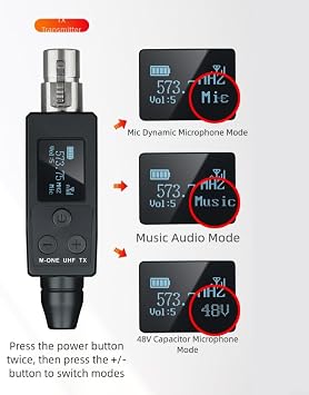 Wireless Microphone System,Dual Transmitter Receiver Set,Portable Audio Equipment,Alloy Microphone Accessories