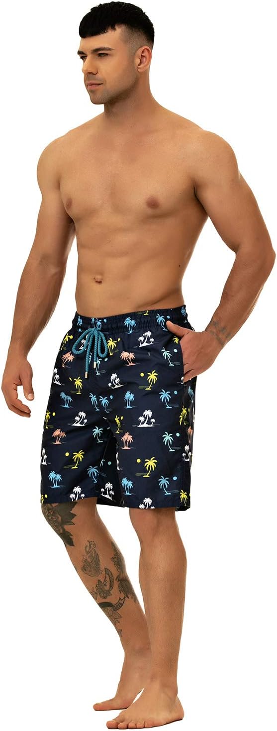 KAILUA SURF Big and Tall Mens Swim Trunks, 9" Mens Designer Bathing Suit Boardshorts - Image 2