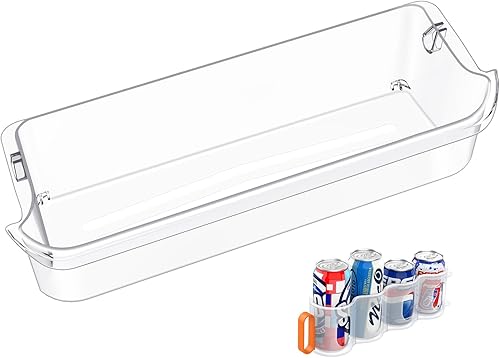 241505301 - Contenedor de estante para puerta de refrigerador compatible con piezas de repuesto para estante de puerta Frigidaire, AP3769131,