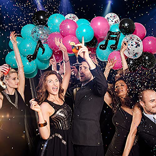 Music Balloon Arch Kit, Jogams 127 Pack Music Balloons Set With Music Note Balloons, Music Party Decorations For Girls Teens Birthday Party Karaoke Music Theme Decor #TOP4