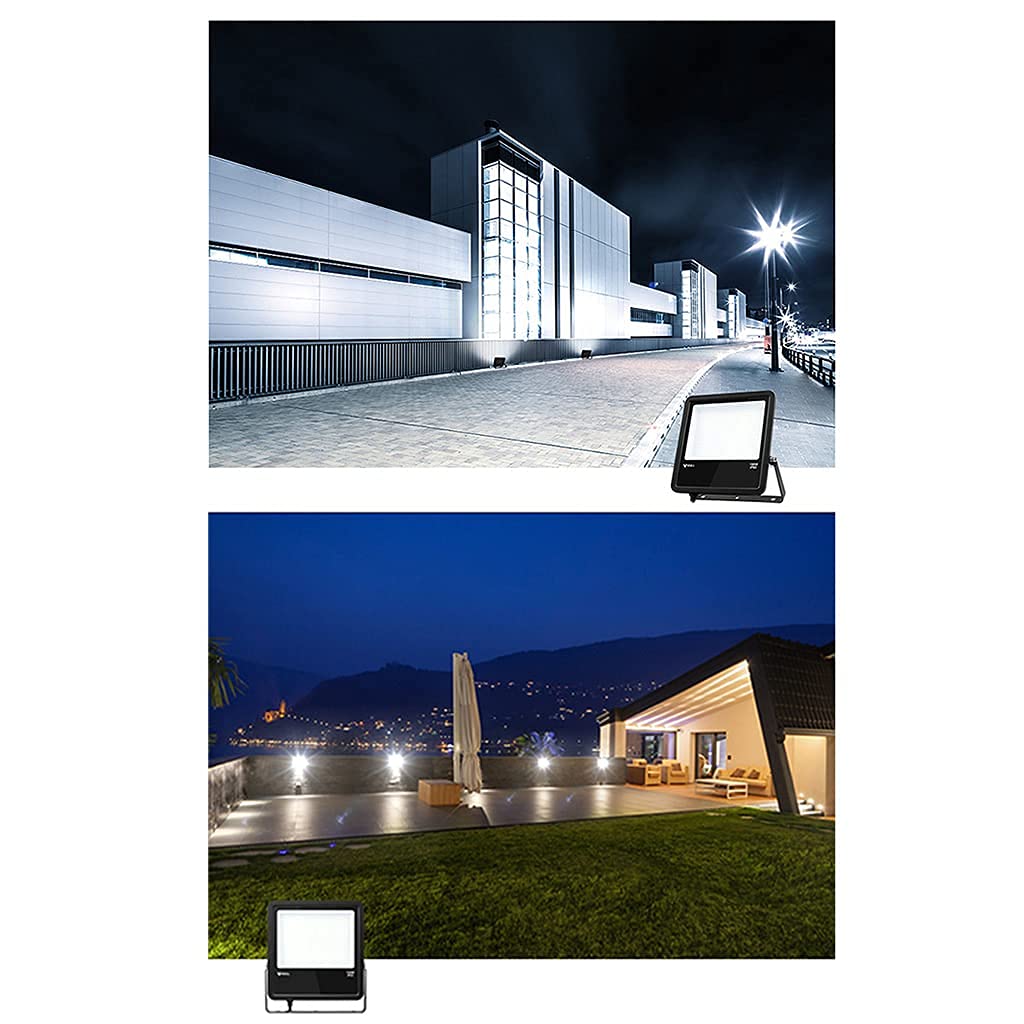 MU Flood Spot Lumineux Led Projecteur En Plein Air, Lumières de Sécurité Imperméables Ip65, 2550-17000Lm Super Lumineux Lumière de Travail Pour Cour Arrière, Garage, Jardin, Pelouse,50W