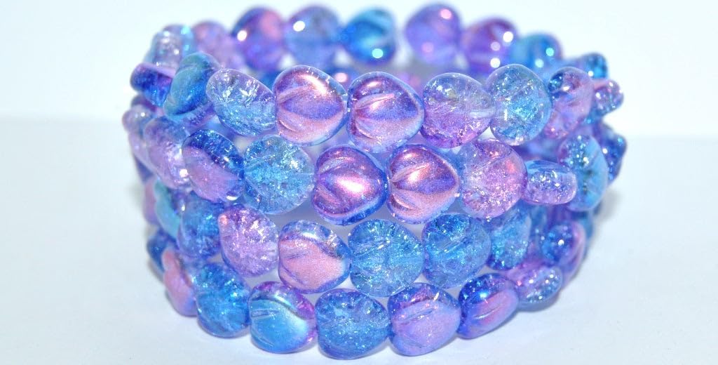 Outlet 10 Grams Heart Beads, 6 x 6 mm, 1 Mixed Colors (00001-mix), Glass, Czech Republic