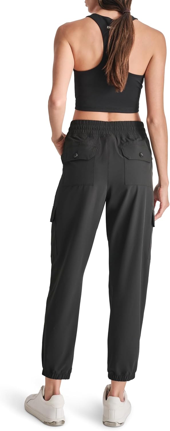 DKNY Womens Wide Leg Adjustable Waistcord Cargo Pant - Image 6
