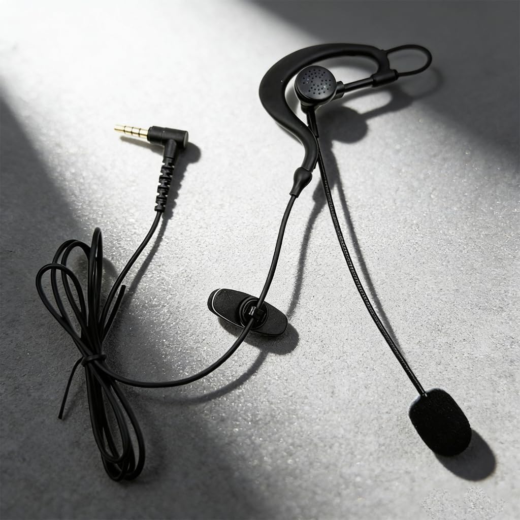 Headsets Microphone, Real Time Intercoms Referees Headsets Microphones Clear Sound Noise Elimination Portability for Sports Officials Football Skiing ATV Noise Cancel (B)