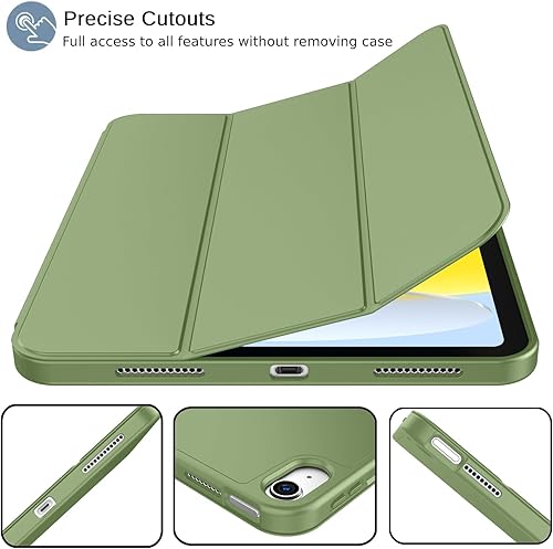 Miniatura 8 de iMieet Funda para iPad de 10.9 pulgadas 2022 (10 generación) con soporte para lápices, funda inteligente con soporte triple y parte trasera de TPU