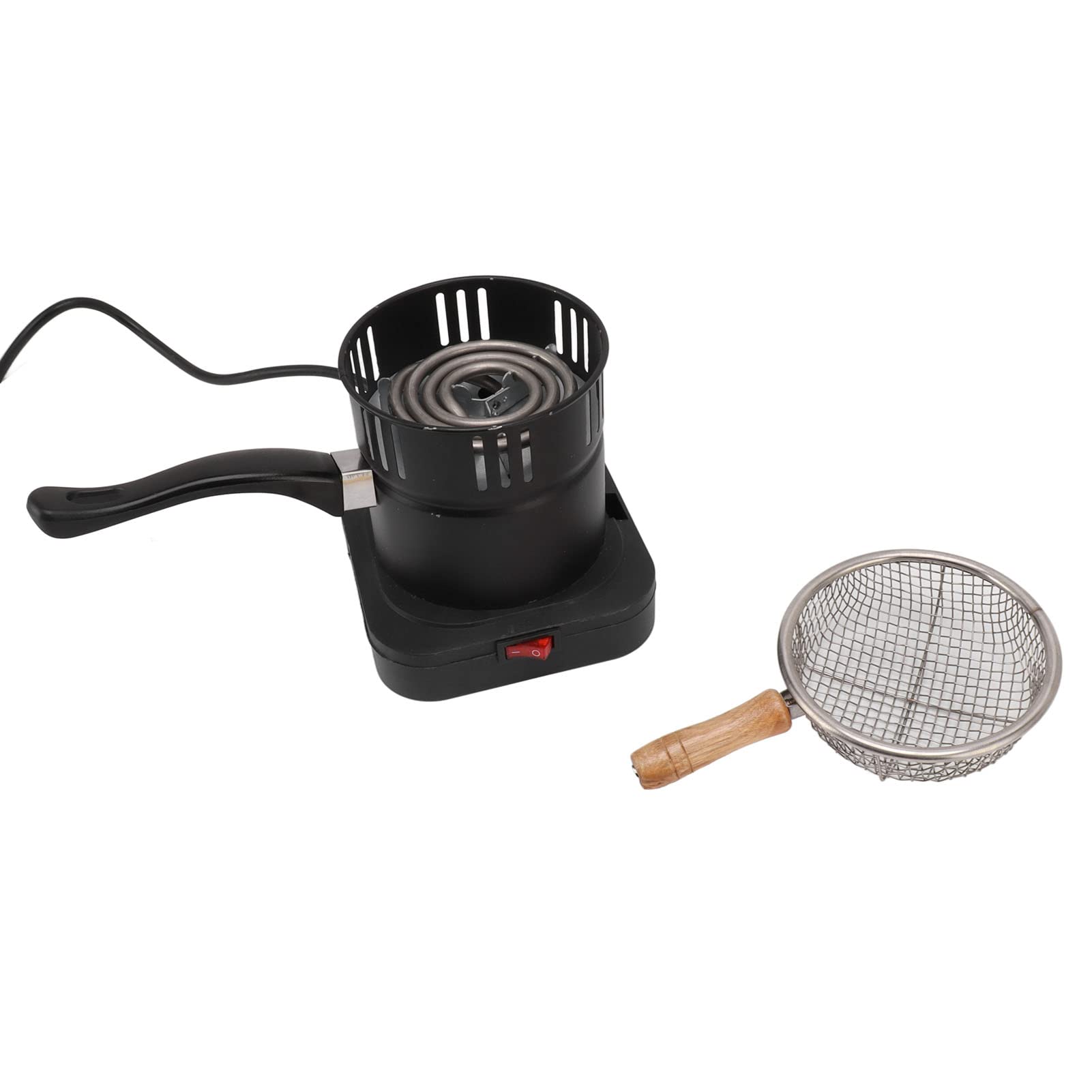 Accendifuoco elettrico a carbone, accessori per barbecue a carbone, accenditore elettrico a carbone, con maniglia, griglia di carbone e cavo, accensione a carbone per Narghilè, Latte Bollente E Caffè